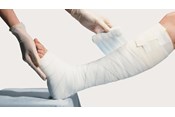 Elset applisert på ben